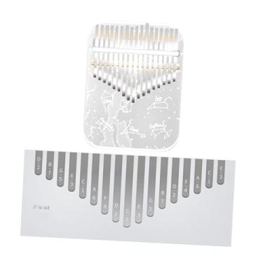 Imagem de Colaxi Piano de dedo com 17 teclas, piano profissional com acessórios, instrumento marimba de dedo, brinquedo musical sensorial para iniciantes, a