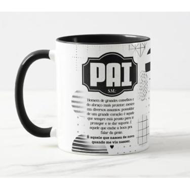 Imagem de Caneca Significado de Pai Int Preto - Presente Pais