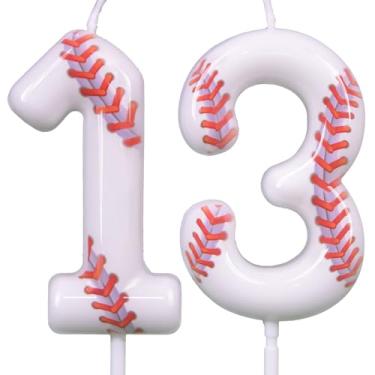 Imagem de Velas de aniversário (beisebol, número 13)