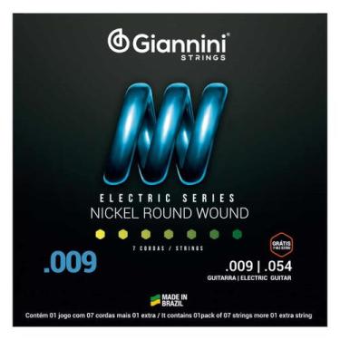 Imagem de Encordoamento guitarra 7 CORDAS 09 GIANNINI mizinha extra