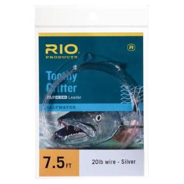 Imagem de RIO Products Leaders Toothy Critter II Fio de aço inoxidável de 19 kg, classe de 6,8 kg, com encaixe, transparente