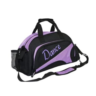 Imagem de Pegciuho Bolsa de Dança Versátil com Alça E Compartimento para Sapatos, Ideal para Ginástica, Fitness E Acampamento Ao Ar Livre, Roxo