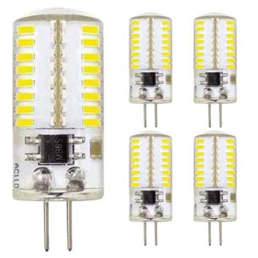 Imagem de Lâmpada LED ZHENMING G4 3W 120V regulável em branco frio 6000K (x5)
