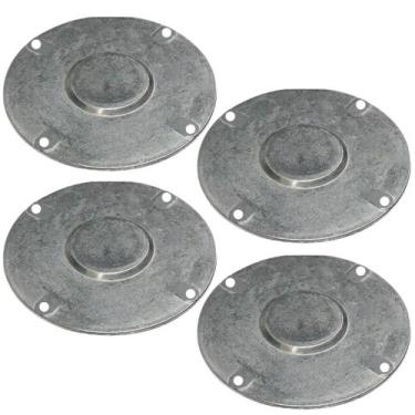 Imagem de 4 Tampa P/condulete Redondo Alumínio Medida 3/4 Sieg