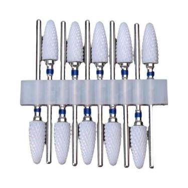 Imagem de Conjunto De Brocas De Cerâmica Para Unhas, 10 Peças Para Máquina Elétr