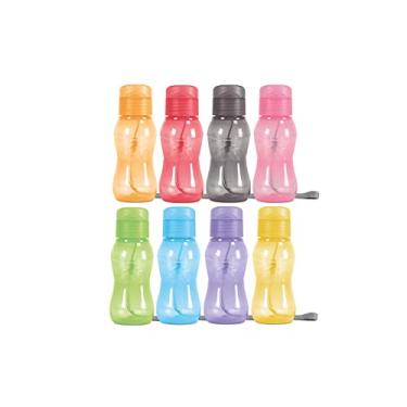 Imagem de MILTON Pacote com 8 – Garrafa de água infantil de 170 g para escola, garrafa de água esportiva pequena portátil para adultos com alça de transporte – lembrancinhas de festa para crianças, prêmios, presentes, sacolas de brindes, pacotes a granel