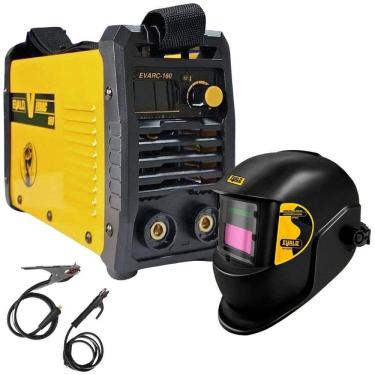 Imagem de Máquina Solda Inversora MMA/TIG 160A 220V EVARC-160 com Máscara Automática EVF1020 EVALD