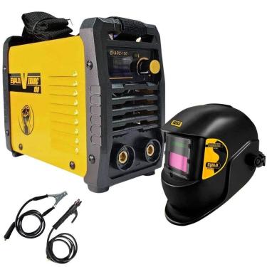 Imagem de Máquina Solda Inversora MMA/TIG 120A 220V EVARC-150 com Máscara Automática EVF1020 EVALD