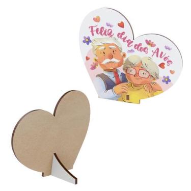 Imagem de Lembrancinha Dia dos Avós em MDF - DK Decor, Modelo 5, Kit 30