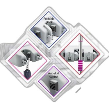 Imagem de Super Suporte Multiuso 6 Posições Porta Vassoura Rodo Pá - Sweet Home