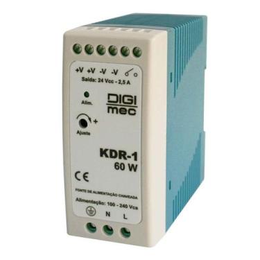Imagem de Fonte Chaveada 24vcc 2,5a Kdr-1 60w 100-240vca Para Trilho - DIGIMEC