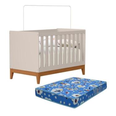 Imagem de Berço Americano Mini Cama Flip com Colchão Baby Physical - Reller Móve