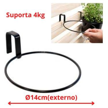 Imagem de kit 05 Suporte Anel Raiz 14 cm Treliça Para Vaso de Flor Planta horta 
