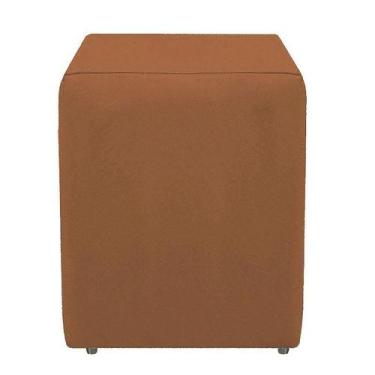 Imagem de Puf, Puff Cubo Decorativo Dado Para Sala Suede Terracota - Decore.Com