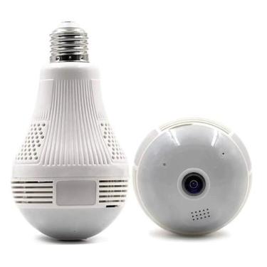 Imagem de Lâmpada Câmera 360 C/Microfone Alarme Sensor De Presença - Vr Cam