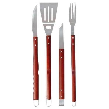 Imagem de Kit de Churrasco com 4 Peças Mor
