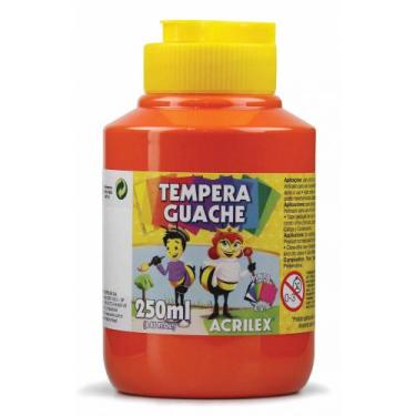Imagem de Tinta guache 250ml vermelho fogo Acrilex