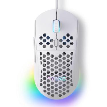 Imagem de Mouse para jogos TMKB Falcon M1SE Ultralight 12800DPI RGB com fio - TM