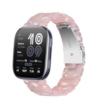 Imagem de XINGMALY Pulseira de substituição de resina para relógio inteligente Amazfit Bip 6/Bip 5 - pulseira leve e confortável de 22 mm com fivela de aço inoxidável premium para relógio Amazfit Bip 6 (cor C)