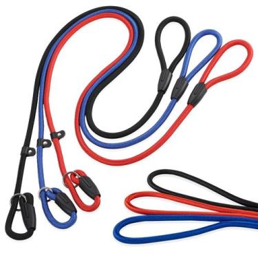 Imagem de Coleira Slip Lead Dog Leash FOVRLZSE Corda de nylon para grandes, médi