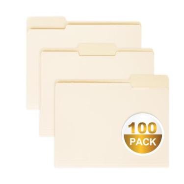 Imagem de Pasta de arquivos VZCPYTPM Manila 8,5x11 tamanho carta 100 pacotes