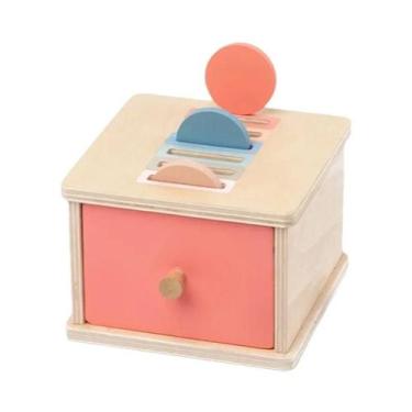 Imagem de Brinquedo De Madeira Montessori Caixa Sensorial Para Bebês Classificaç
