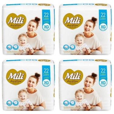 Imagem de Fralda Descartável Mili Love & Care Xg 4 Pacotes C/ 22