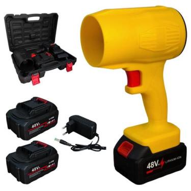 Imagem de Soprador Sem Fio 48V Alta Potência Kit Completo com Maleta, 2 Baterias