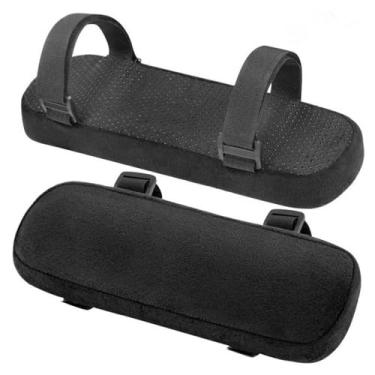 Imagem de 2 peças almofada de apoio de braço macia de espuma PP para cadeira de casa/escritório, capa de apoio de braço para jogos