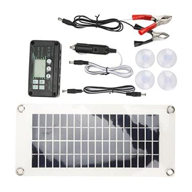 Imagem de Zhjvihx Painel de Carregador de Bateria Solar, Kit de Painel de Estimação para Pet -test -Pet test Kit de Solar Curto circuito Com 50 um Controlador de Tensão para Uso Marinho