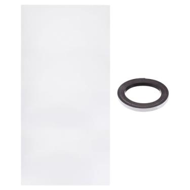 Imagem de PATIKIL Furo de malha de poeira 100 x 50 cm 0,1 cm, 1 conjunto de filtro de poeira de PVC para refrigerador de computador, capa de policarbonato com tira magnética para caixa de ventilador de