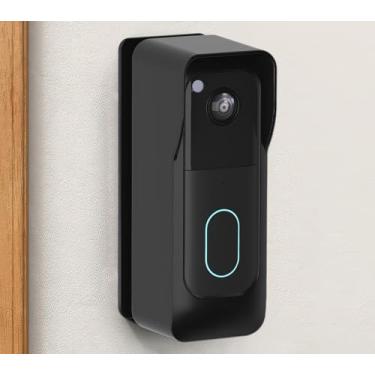 Imagem de HeyMoonTong Suporte de ângulo de campainha antirroubo para campainha de vídeo Blink (modelo mais recente) - Suporte de parede ajustável para câmera Blink Doorbell (2ª geração) - Design de segurança