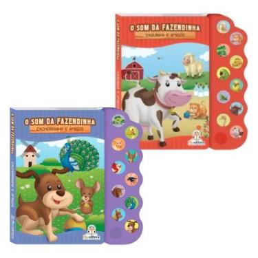 Imagem de Kit Som da Fazendinha: Cachorrinho + Vaquinha (2 Vol) - Kit de Livros,