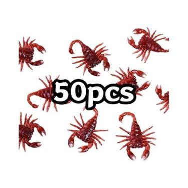 Imagem de Insetos de Brincadeira de Halloween - 50 Peças de Baratas Falsas Reali
