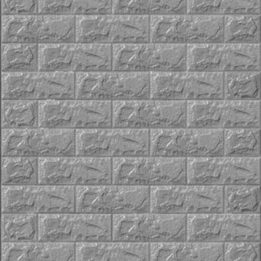 Imagem de Kit 40 Placas 3D Tijolo cinza 70x77 Adesivo Autocolante Decoração Quar