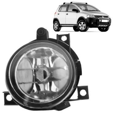 Imagem de Farol Milha Auxiliar Crossfox 2005 2006 2007 2008 2009 2010 Lente Lisa