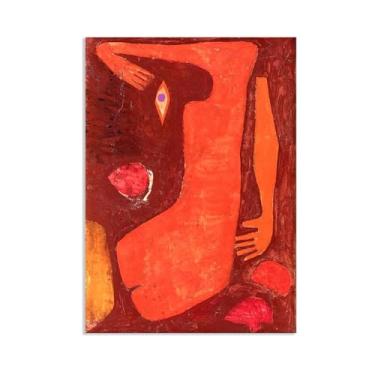Imagem de Zeichn8u Paul Klee Arte de parede Fragmenta Veneris Poster surrealismo Impressão de arte em tela por Paul Klee Pintura arte de imagem quarto sala de estar escritório decoração de parede 100 x 70 cm
