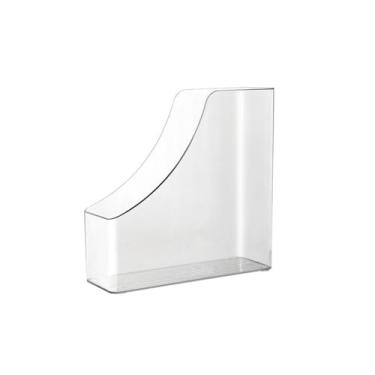 Imagem de Organizador de arquivos de mesa Porta-arquivos de revistas - Pasta acrílico para documentos mesa e escritório, organizador periódicos