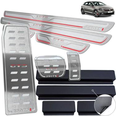 Imagem de Descanso + Pedaleira + Soleira Prata AR Polo GTS 250 TSI