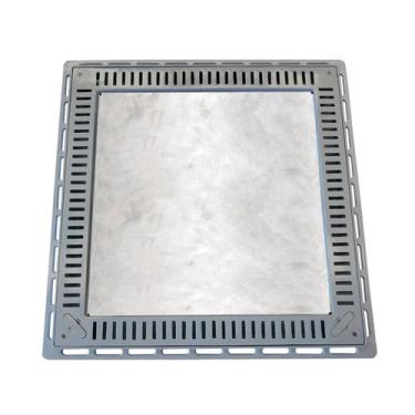 Imagem de Tampa Casa Máquina Piscina Rebaixada Simples Grelha 80x80 C - G.D.A. I