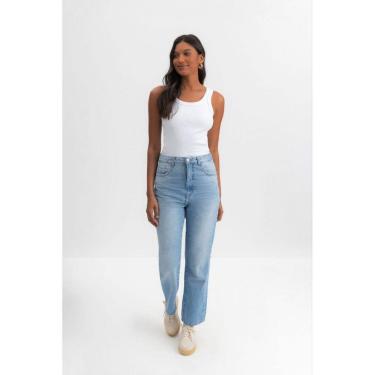 Imagem de Calça reta feminina jeans Essendi - 34