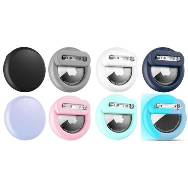 Imagem de Wowwat Compatível com suporte Apple Air Tags para crianças, capa oculta com pino de segurança, antiperda para crianças, bebês, idosos, bagagem, sapatos, roupas, mochila - 8 cores