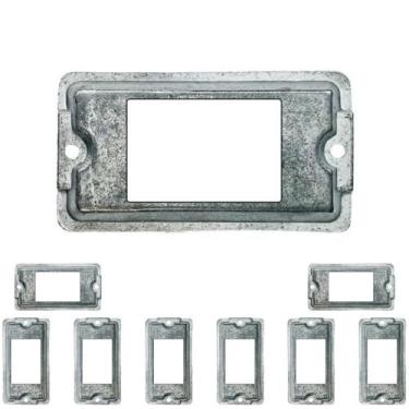 Imagem de 9 Tampa De Condulete 3/4 Furação 3 Tecla Alumínio Sieg