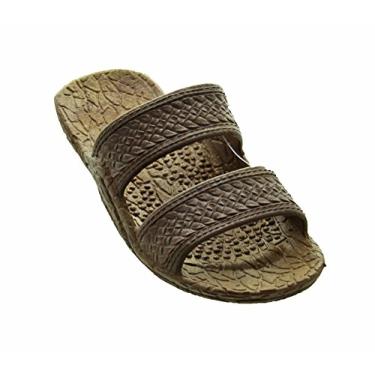 Imagem de Pali Havaí sandálias infantis clássicas Jandals, Marrom, 5 Big Kid