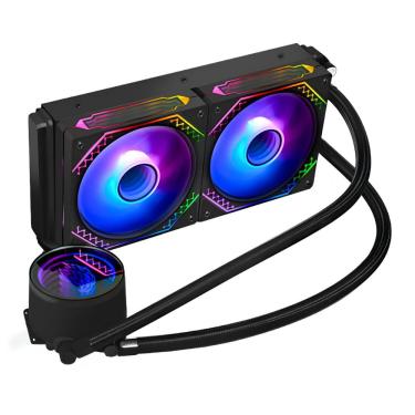 Imagem de Water Cooler K-Mex Infinite Space - 240mm - ARGB - (AMD / INTEL) - Preto - WAC7F12QFTDAB0X