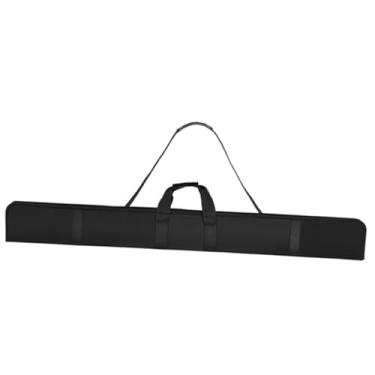 Imagem de KiBcsLic Estojo de transporte para taco de sinuca 130 cm 3/4, capa protetora, acessórios profissionais, adequado para armazenamento de 2 varas, alça de ombro, Preto