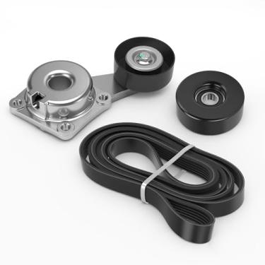 Imagem de Kit de montagem de polia tensora de correia de transmissão 3 peças - para Ford F-250/F-350 Super Duty 2005-2007, para E-Series 2007-2008 e 2011-2014 (para E-150/E-250/E-350), para Ford Econoline Van