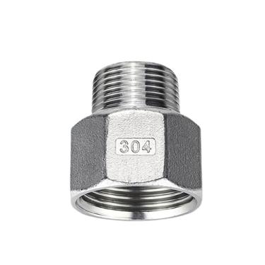 Imagem de MGAYTYOAG Fio interno e externo de aço inoxidável 304, diâmetro variável, cabeça interna para externa, rosca hexagonal, grampo de tubo redutor direto G3/8 (G1/2 interno * G3/8 externo)