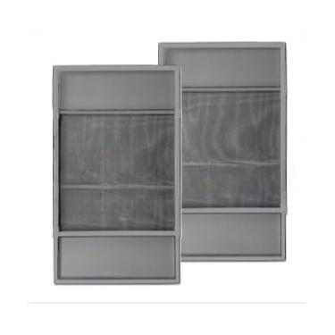 Imagem de Kit 2 Peças Tela Mosquiteira De Encaixe Regulável Para Janelas Vãos E 50cm até 134cm Contra Mosquito Mosquiteiro Removív(Cinza 2PCS)