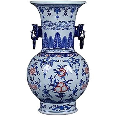 Imagem de Vaso Grave Criativo Simplicidade Cerâmica Clássico Grande Suporte para Flores Secas Decoração Arte Casa Casa Casamento Sala de Estar para Flores